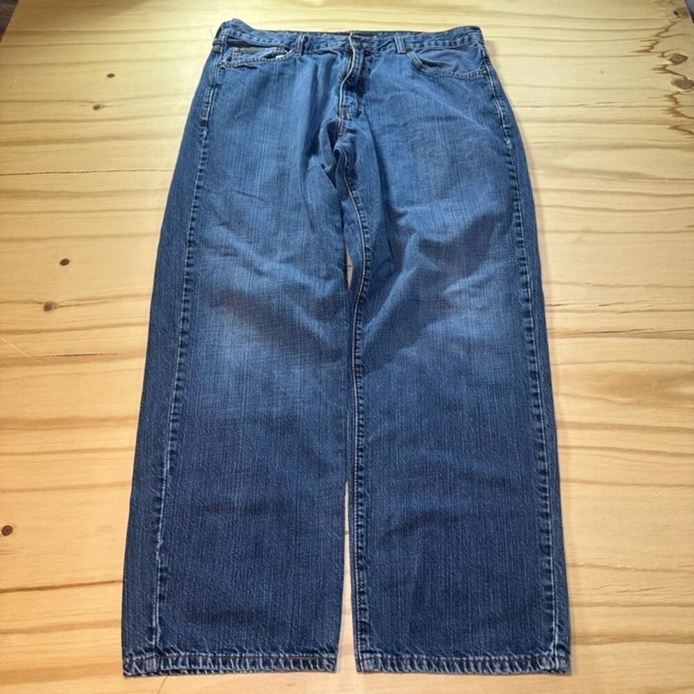 Vintage Y2K Calvin Klein Jeans Mens 36x29 Baggy Straight Leg Denim Blue Wide Leg